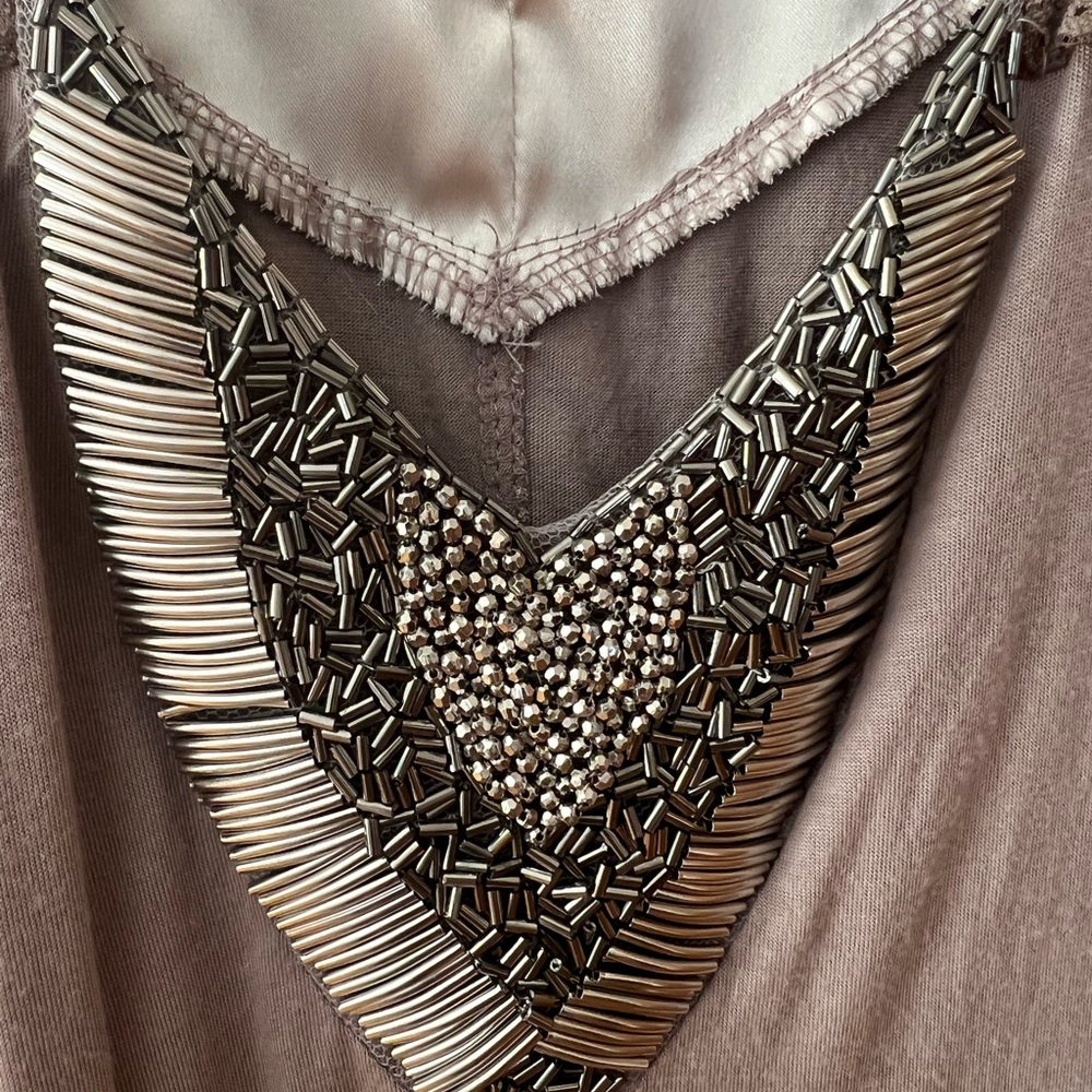 Buckle Cream and Silver Embellished Blouse